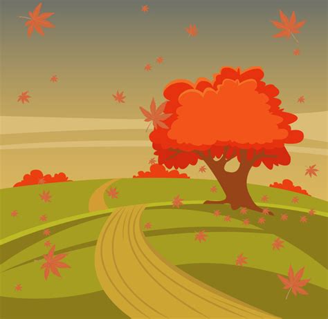 Autumn scenery drawing falling leaves vectors free download 98,627 editable .ai .eps .svg .cdr files