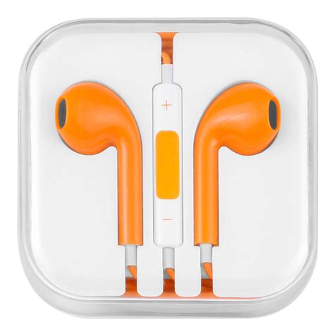 Stereo Earpods With Remote And Microphone Orange