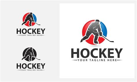 Premium Vector | Hockey logo design template