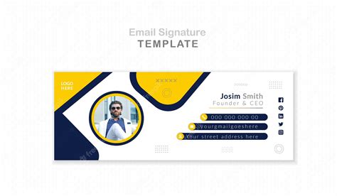 Premium Vector Vector Corporate Business Email Signature Design Template