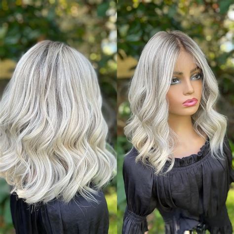 Platinum Blonde With Dark Highlights