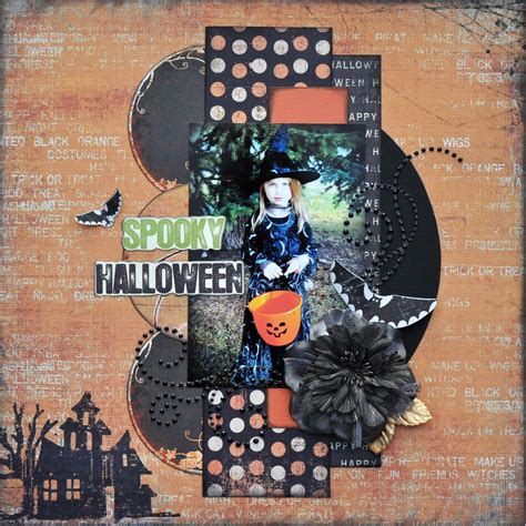 Spooky Halloween Scrapbook Scrapbook Blog Scrapbook Sketches