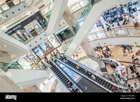 interior   commercial  taipei  shopping mall stock photo alamy