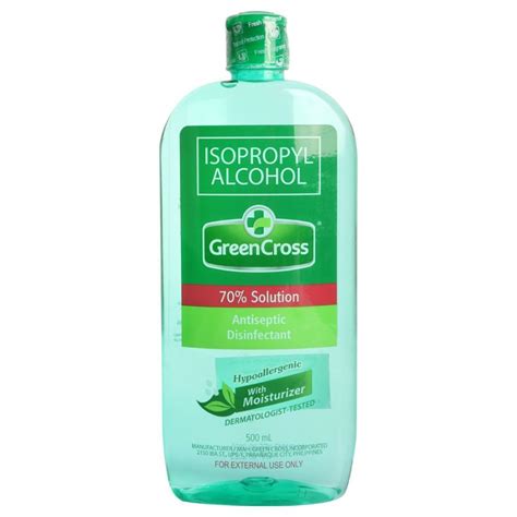 Buy Green Cross 70 With Moisturizer Isopropyl Alcohol 500 Ml Online In