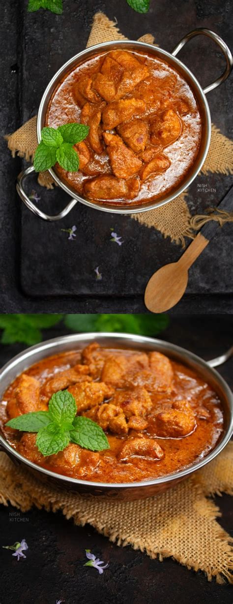 Shahi Chicken Korma Creamy Chicken Korma Video Nish Kitchen