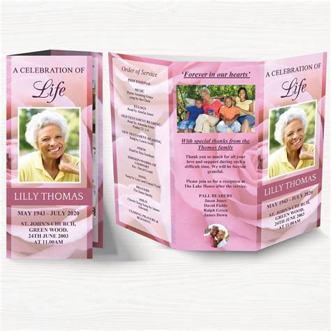 Same Day Funeral Program Brochure Printing | samedayrushprinting.com
