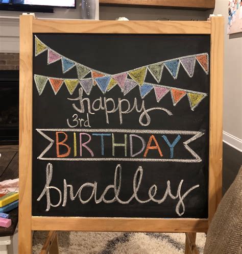 Happy Birthday Chalkboard I Made This For My Son After Mixing Ideas