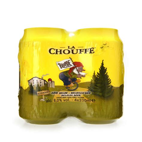 La Chouffe Blond Bier 8 ALC Blik 4 X 33 Cl Delhaize