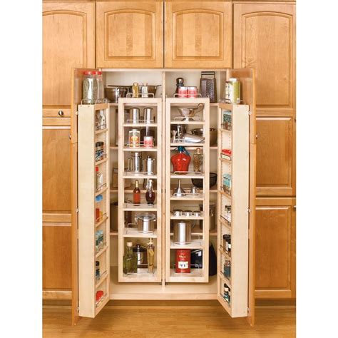 Rev A Shelf 57 In H X 12 In W X 7 5 In D Wood Swing Out Cabinet