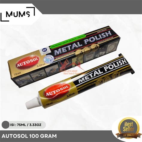 Jual Autosol Metal Polish Pembersih Pengkilap Poles Logam 75ml 100 Gram