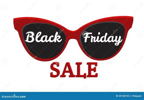 Vector Icon Badge Black Friday Sale Sunglasses Black Friday Stock