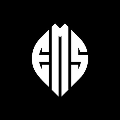 Premium Vector Ems Circle Letter Logo Design With Circle And Ellipse