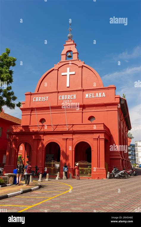 Christ Church Melaka Dutch Square Malacca Malaysia Stock Photo Alamy