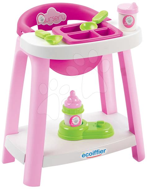 Jídelní židle Nursery Écoiffier s doplňky