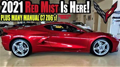 Gorgeous Red Mist 2021 C8 At Corvette World And A Bunch Of Manual C7 Z06