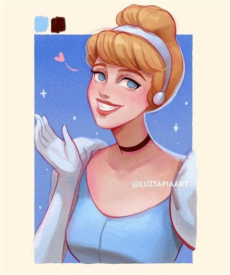 Luz Tapia Art On Instagram My Siix Fanarts Cinderella Edition I Ve