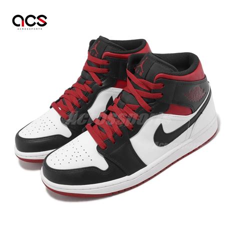 Nike Air Jordan 1 Mid 男鞋 Gym Red 黑腳趾 黑 白 紅 Aj1 喬丹 休閒鞋 Dq8426 106 休閒鞋