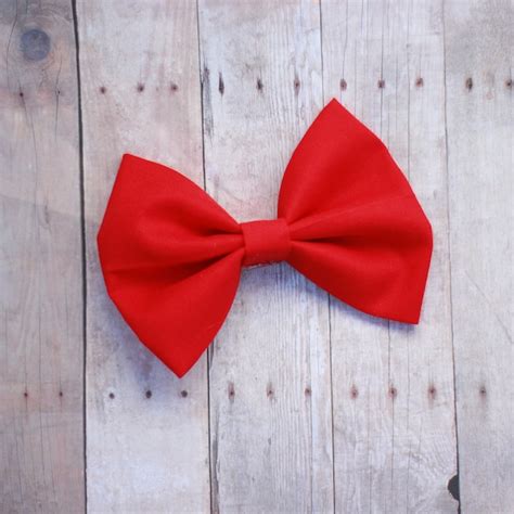 Red Hair Bow - Etsy