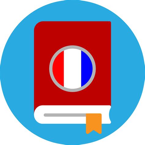 French Language Book Flat Icon 15279724 Vector Art at Vecteezy