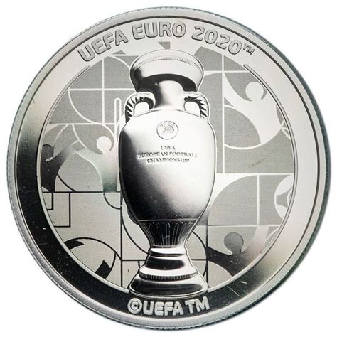 1 Pound Elizabeth II UEFA Euro 2020 Trophy Gibraltar Numista