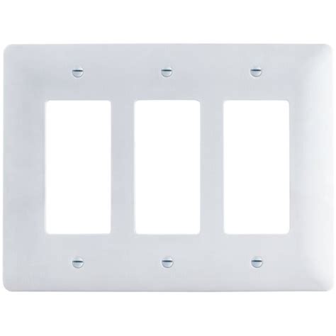 Titan3 1 Gang Standard Metal Toggle Wall Plate 25 Pack White HD