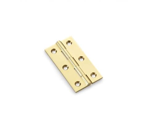 A W Solid Brass Cabinet Hinges Pair Polished Brass Door Hinges