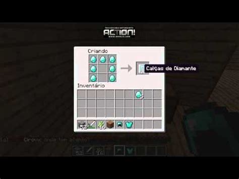 Minecraft Como Fazer Capacete Peitoral Cal A E Bota Youtube