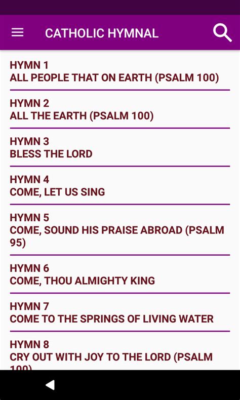 Catholic Hymn Book Apk Para Android Descargar