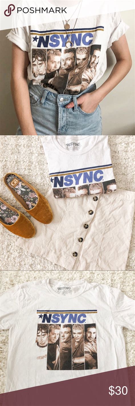 Nsync White Graphic Lineup Tee Clothes Design Fashion Design Fashion