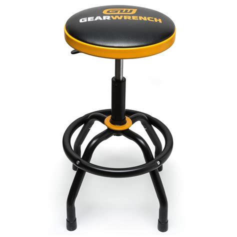 Gearwrench 86992 Workshop Adjustable Height Swivel Shop Stool 67cm To