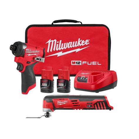 Milwaukee M12 Fuel 12 Volt Lithium Ion Brushless Cordless 14 In Hex Impact Driver Kit With M12