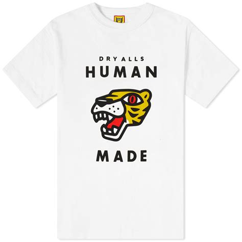 Human Made Tiger Head T Shirt White End