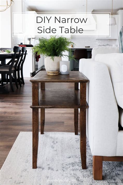 Diy Narrow Side Table Plans Pine And Poplar
