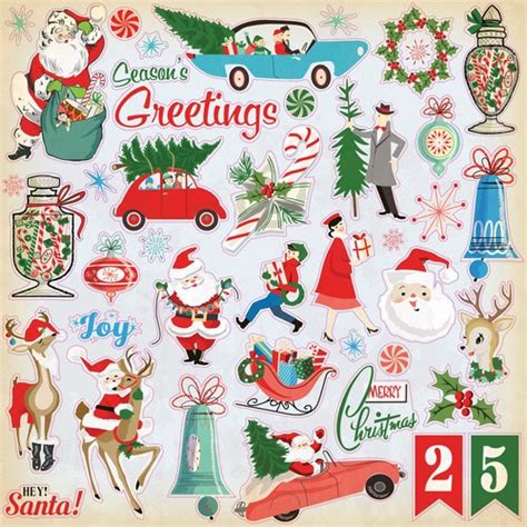 Carta Bella Paper Co A Very Merry Christmas X Sticker Etsy