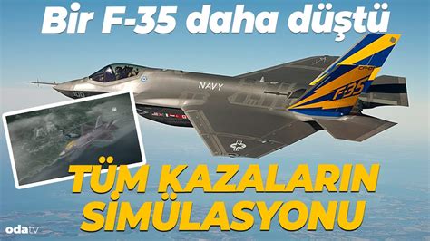 F35 in 10 kazasının simülasyonu bu videoda YouTube