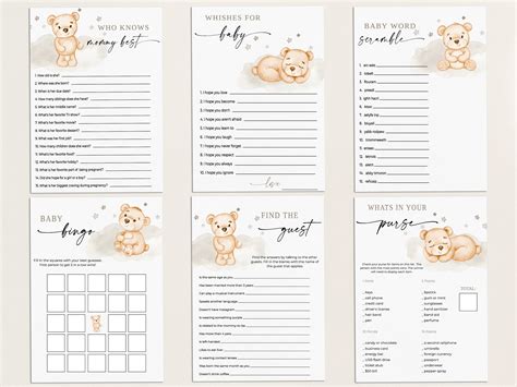 Teddy Bear Themed Baby Shower Games