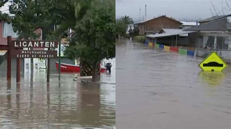 Licantén Bajo El Agua Videos Muestran Que Profundidad De La Inundación