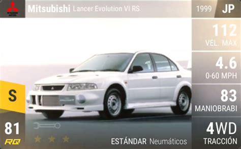 Igcd Net Mitsubishi Lancer Evolution Vi In Top Drives