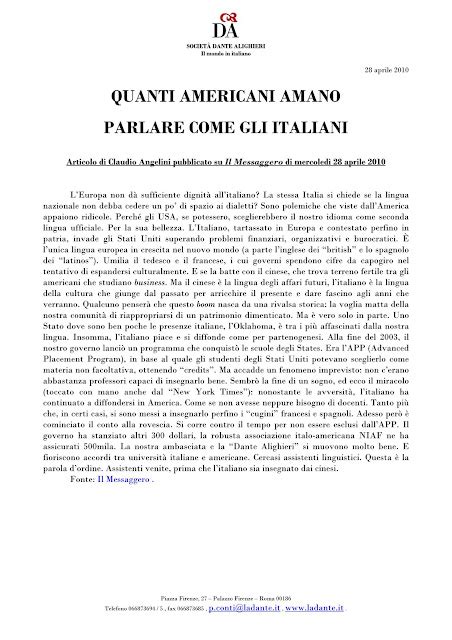 Lingue Quanti Americani Amano Parlare Come Gli Italiani