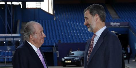 La Reunión Del Rey Juan Carlos Con El Rey Felipe Antes De Su Marcha De