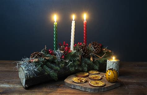Yule Log Zoom Background