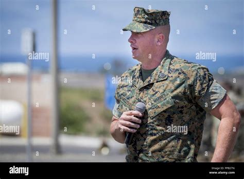 U S Marine Corps Sgt Maj Jon M McCloskey Battalion Sergeant Major