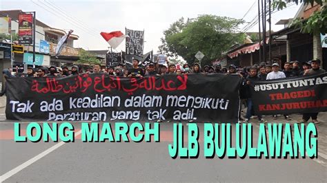 Ribuan Aremania Long March Turun Ke Jalan Dari JLB Bululawang