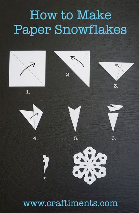 How To Make A Six Sided Paper Snowflake Paper Snowflakes Diy