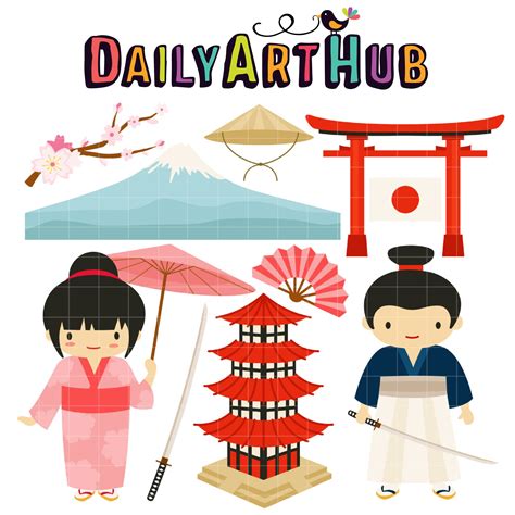 Free Turning Japanese Clip Art Set Daily Art Hub Free Clip Art