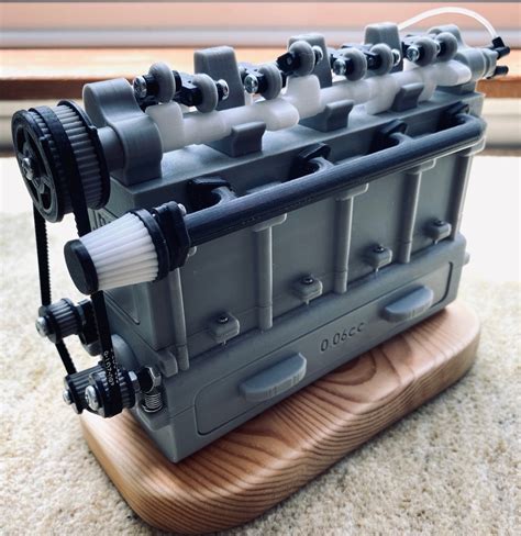 Download Stl Files 3d Printed Inline 4 Cylinder Engine Model Motor Kit With Instruction Manual