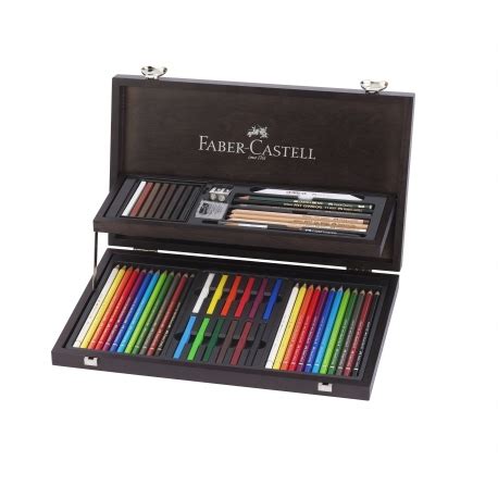 Faber Castell Coffret Bois S Lection Beaux Arts Polychromos Fab