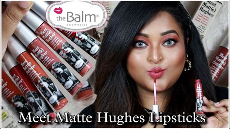 THE BALM COSMETICS MEET MATTE HUGHES LIPSTICKS Review Swatches 5