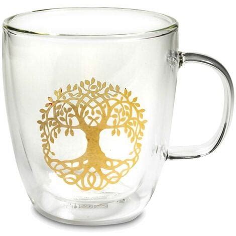 Tasse En Verre Double Paroi Arbre De Vie