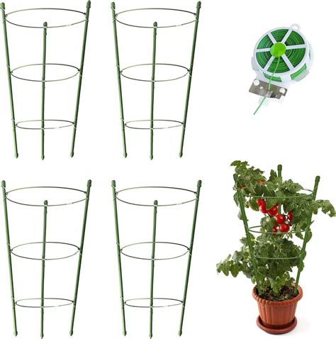 Tomato Cage Metal Heavy Duty Garden Tomato Plant Support